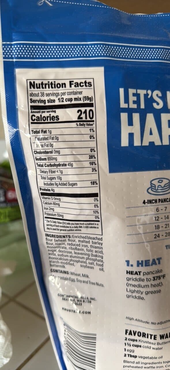 Krusteaz Light & Fluffy Buttermilk Complete Pancake Mix packshot