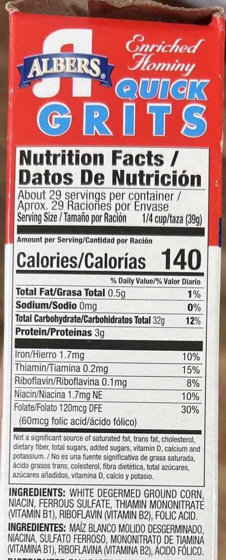 Albers Grits packshot