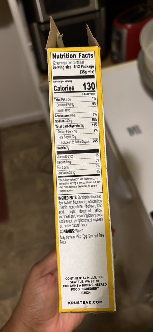 Krusteaz Honey Cornbread & Muffin Mix packshot