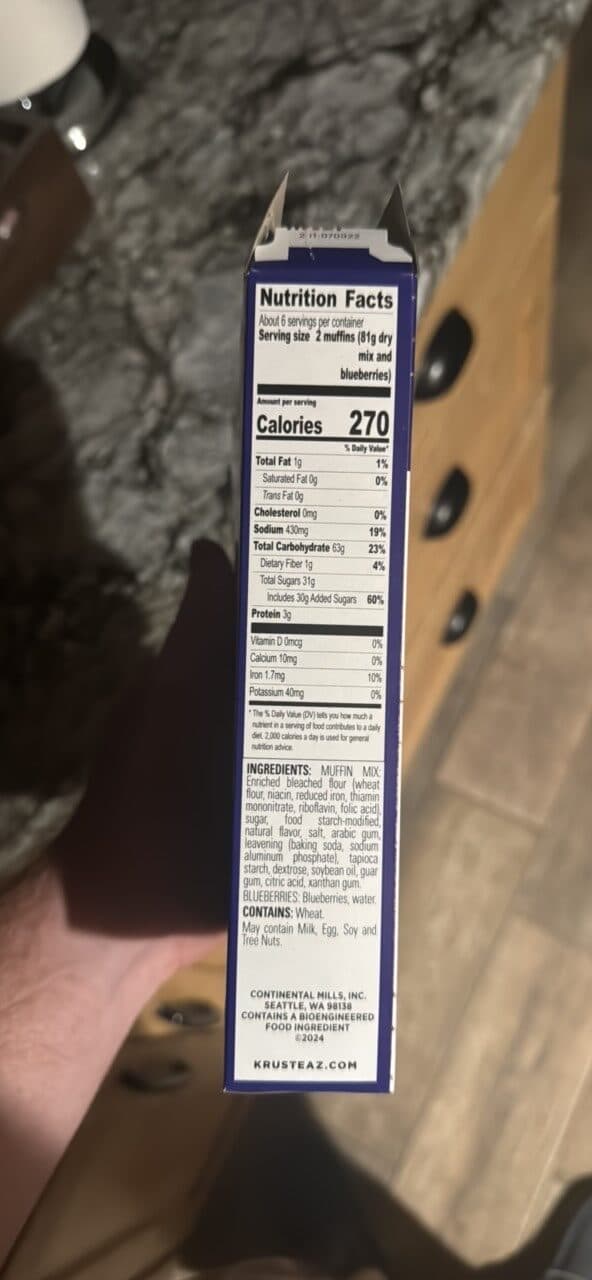 Krusteaz Wild Blueberry Muffin Mix packshot