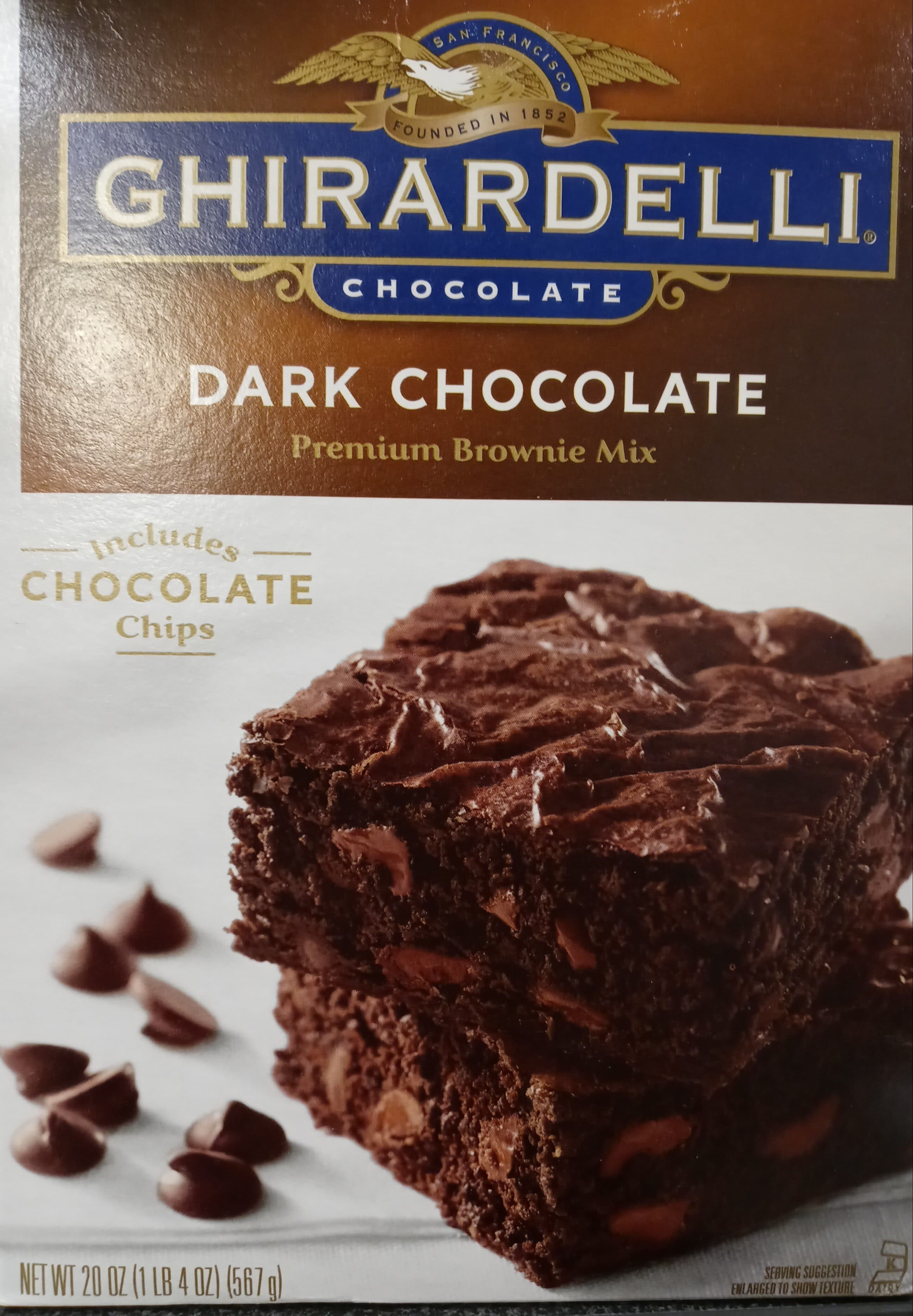 Ghirardelli Premium brownie mix packshot