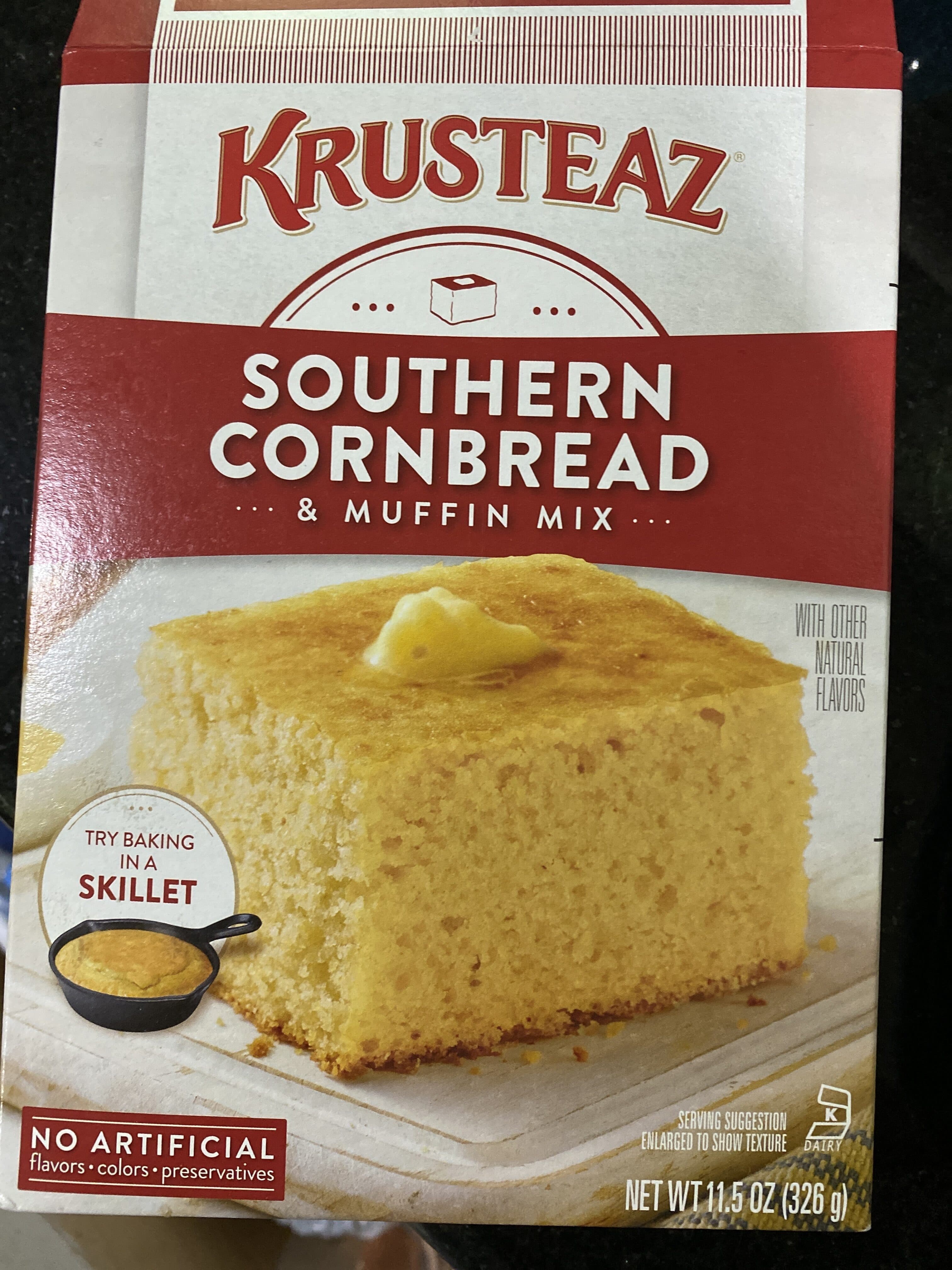 KRUSTEAZ SOUTHERN CORNBREAD & MUFFIN MIX packshot