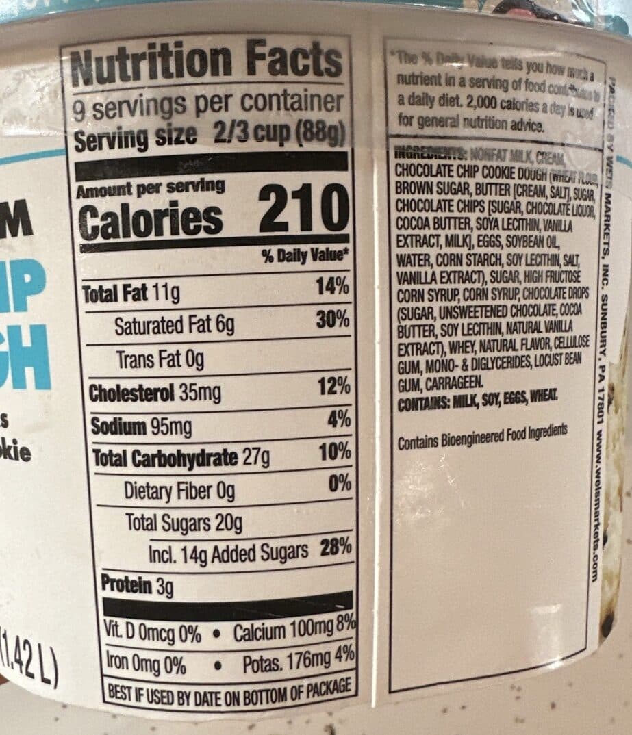 Weis Chocolate Chip Cookie Dough packshot