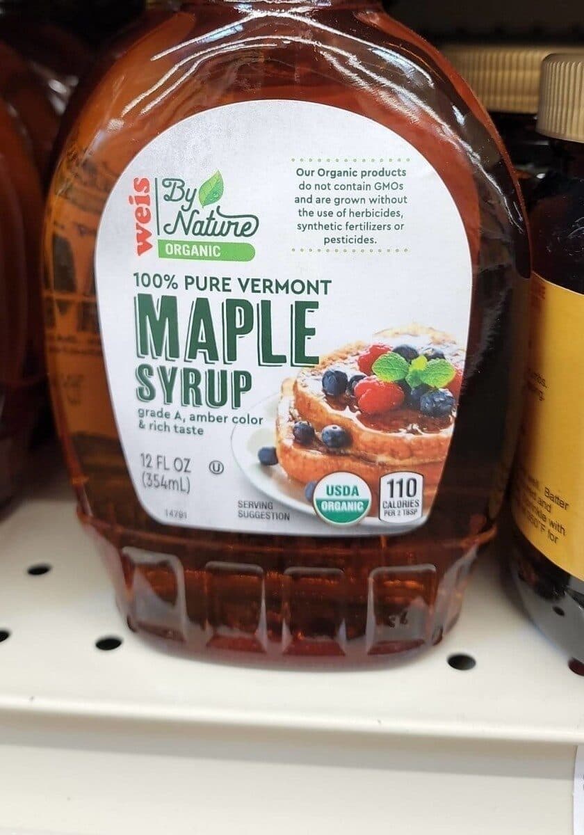 Weis Organics Organic Maple Syrup packshot