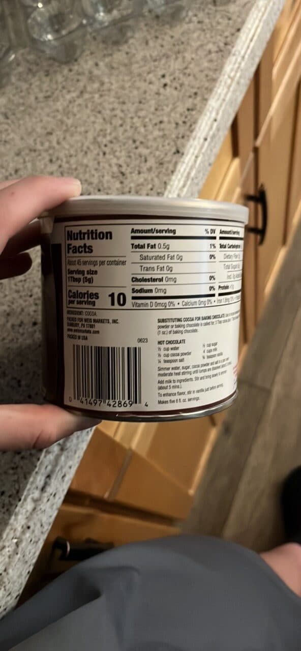 Weis Unsweetened Baking Cocoa packshot