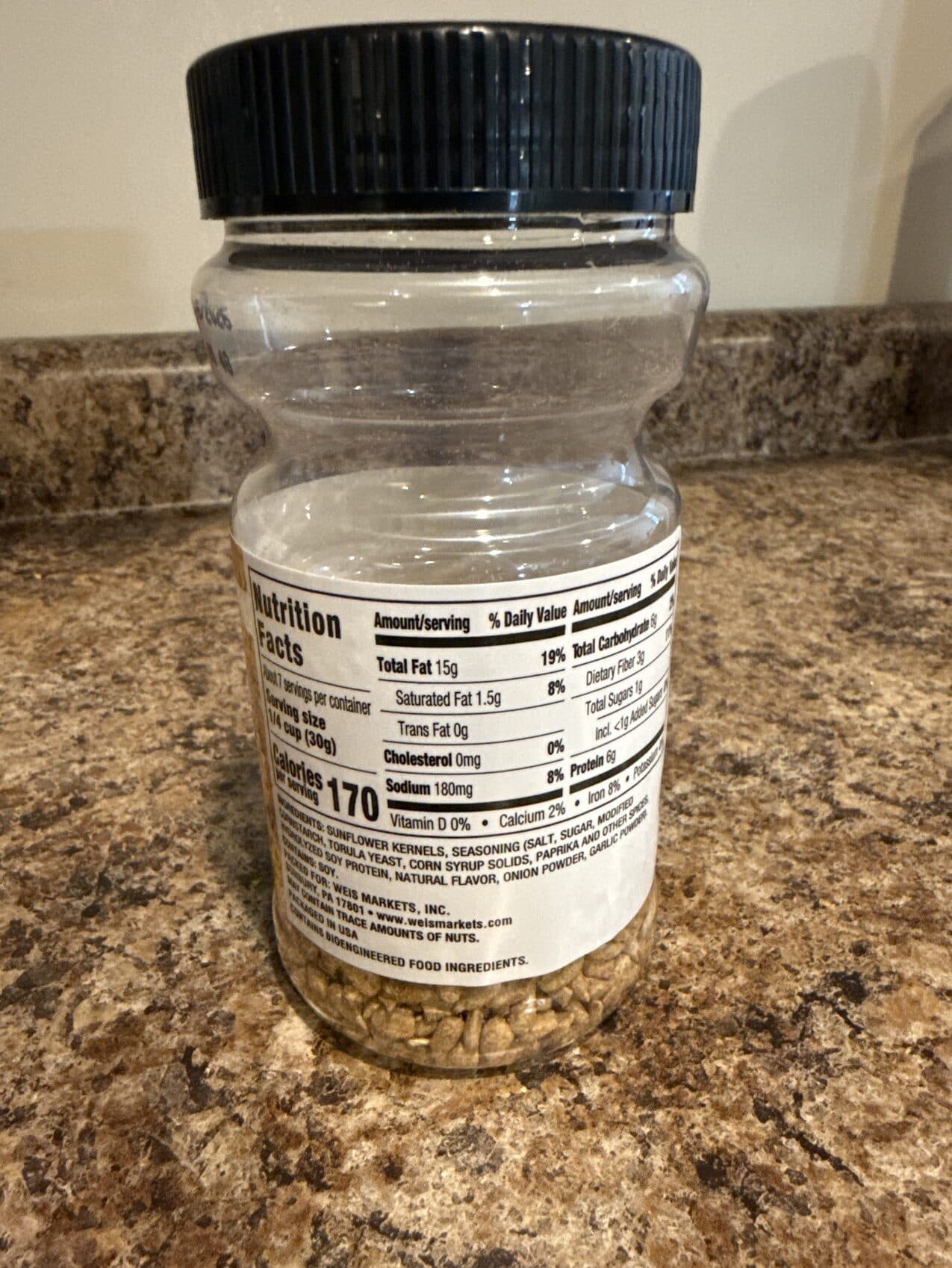 Weis Quality Dry Roasted Sunflower Seeds packshot
