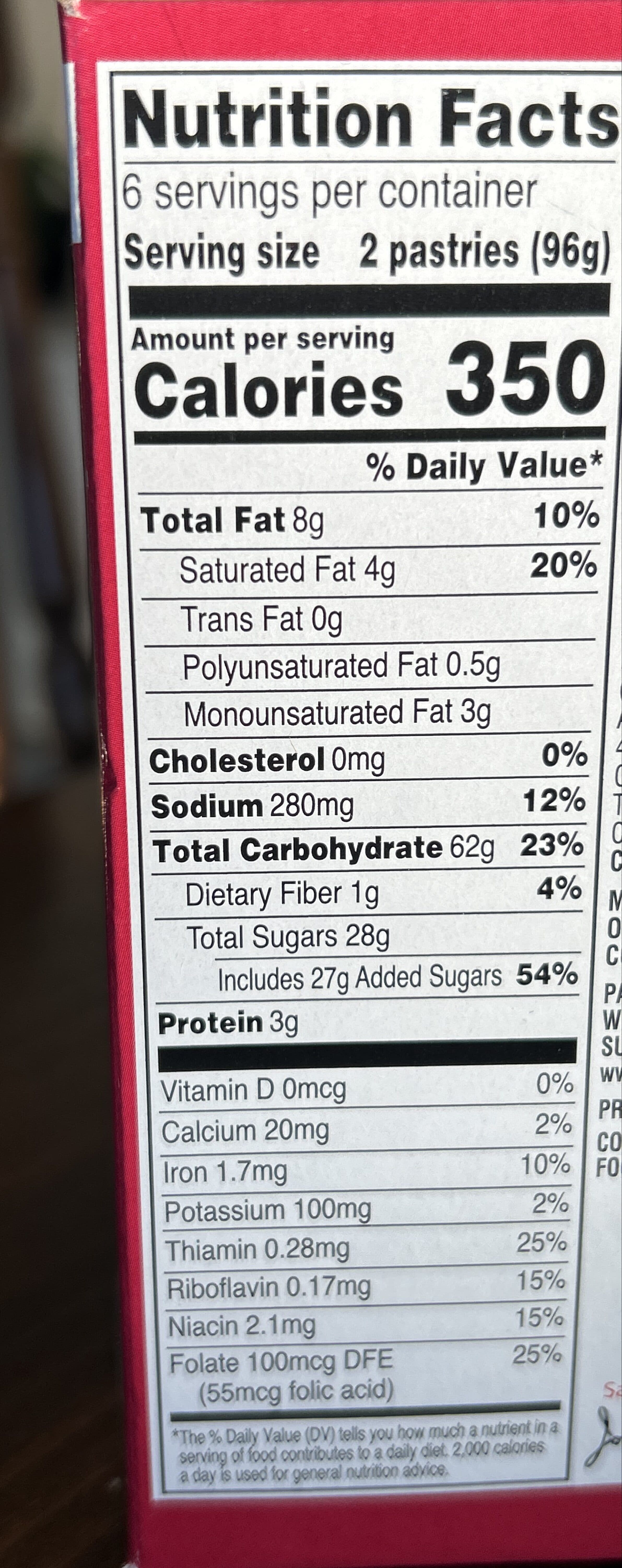 Weis Frosted strawberry toaster pastries packshot