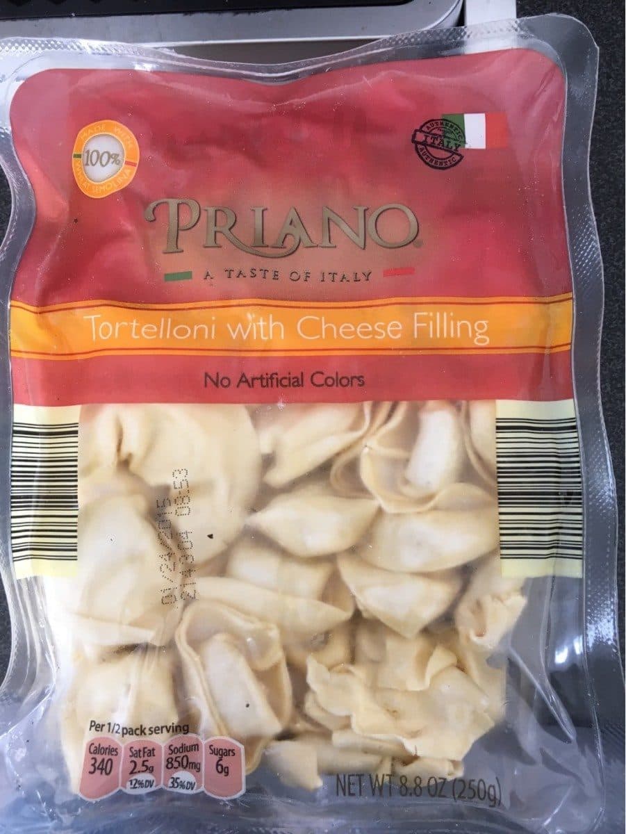 Priano Tortelloni with cheese filling packshot