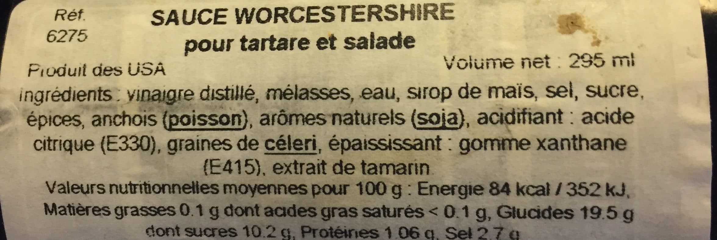The french Food Company Worcestershire Sauce packshot