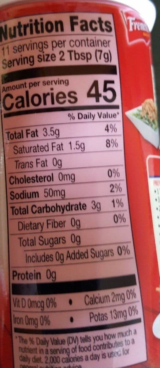 French's CRISPY FRIED ONIONS packshot