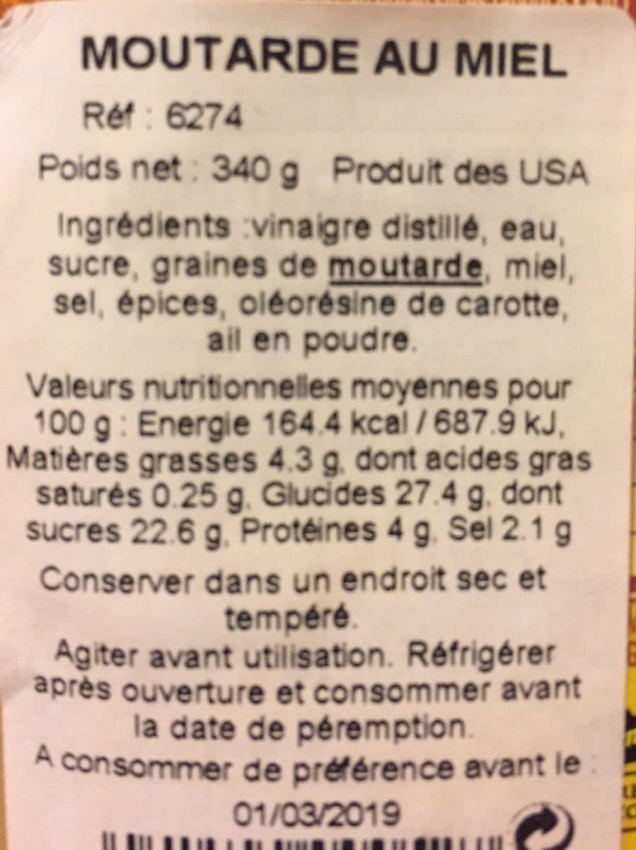 French's Honey mustard packshot