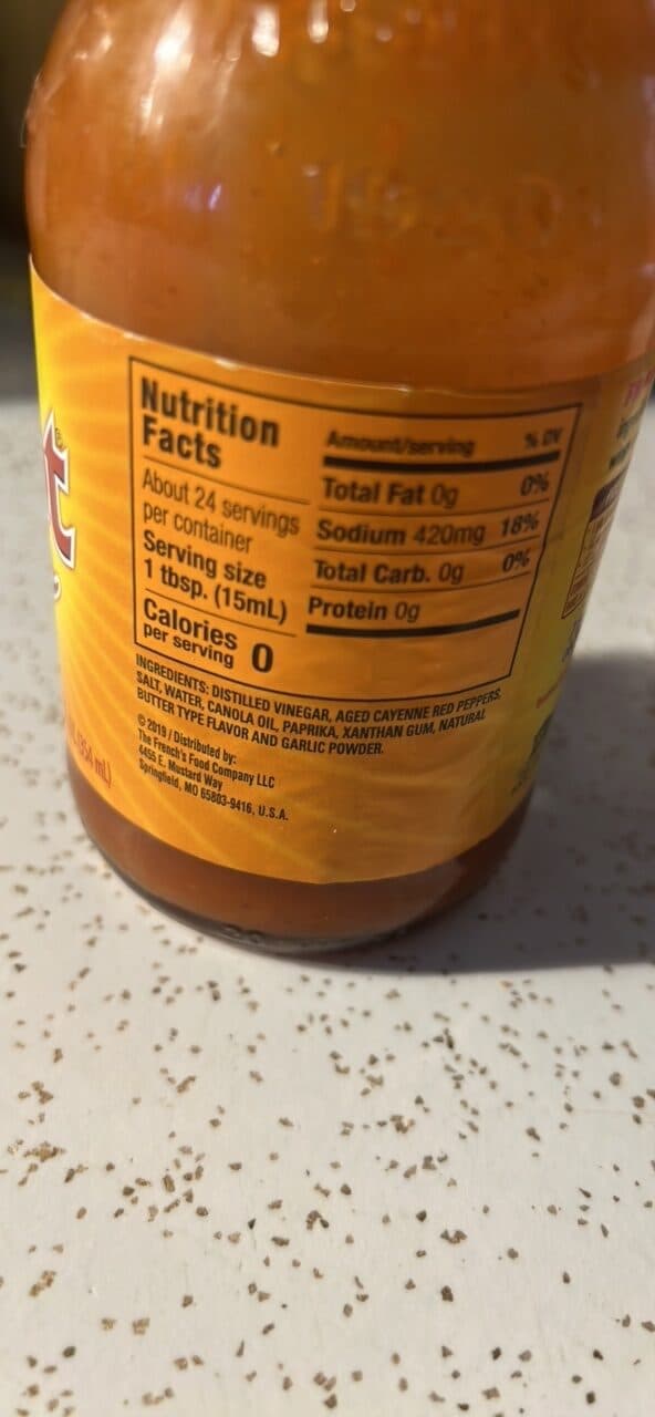 Frank's RedHot Wings Sauce Buffalo packshot