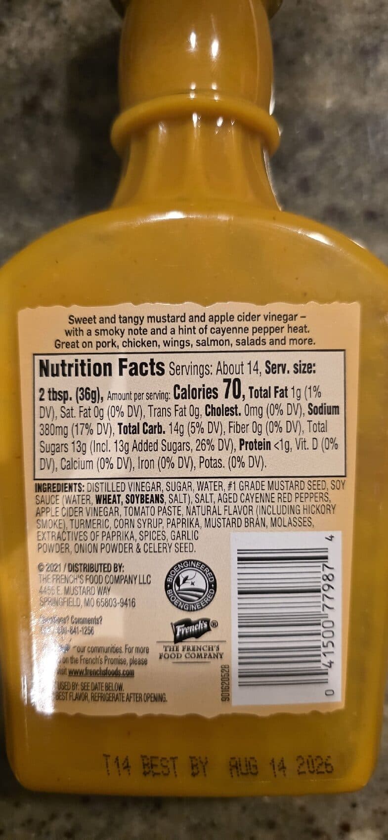 Restaurant Item Bbq Sauce packshot