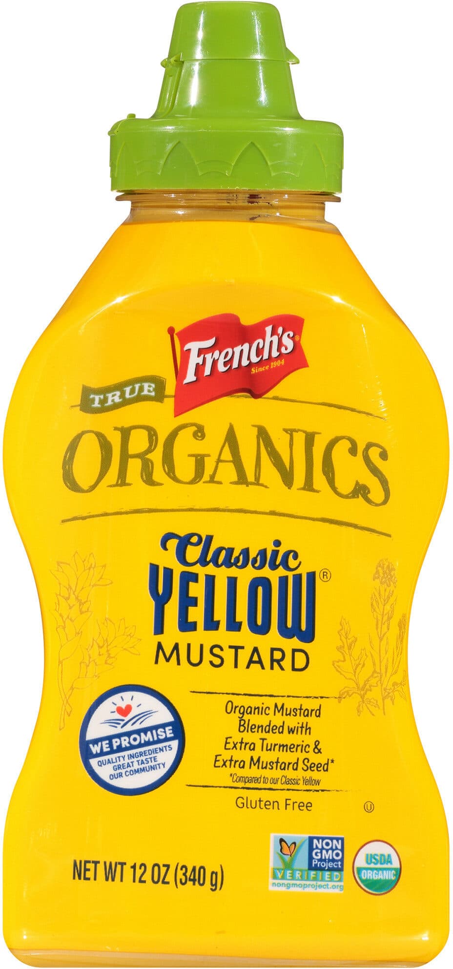 French's Organic Classic Yellow Mustard packshot