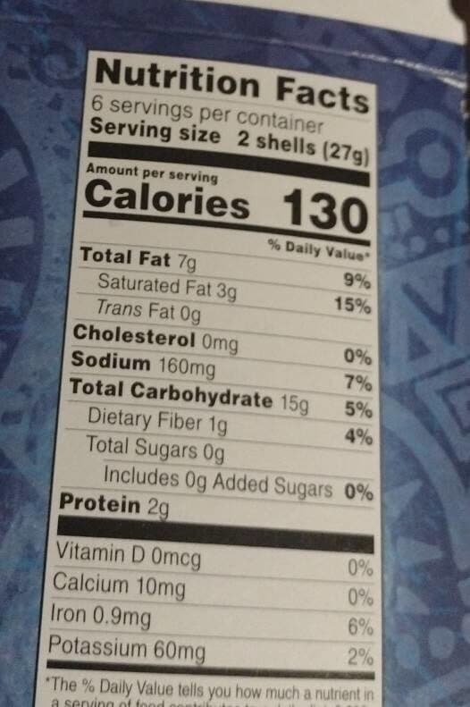 Ortega Fiesta flats flat bottom taco shells packshot