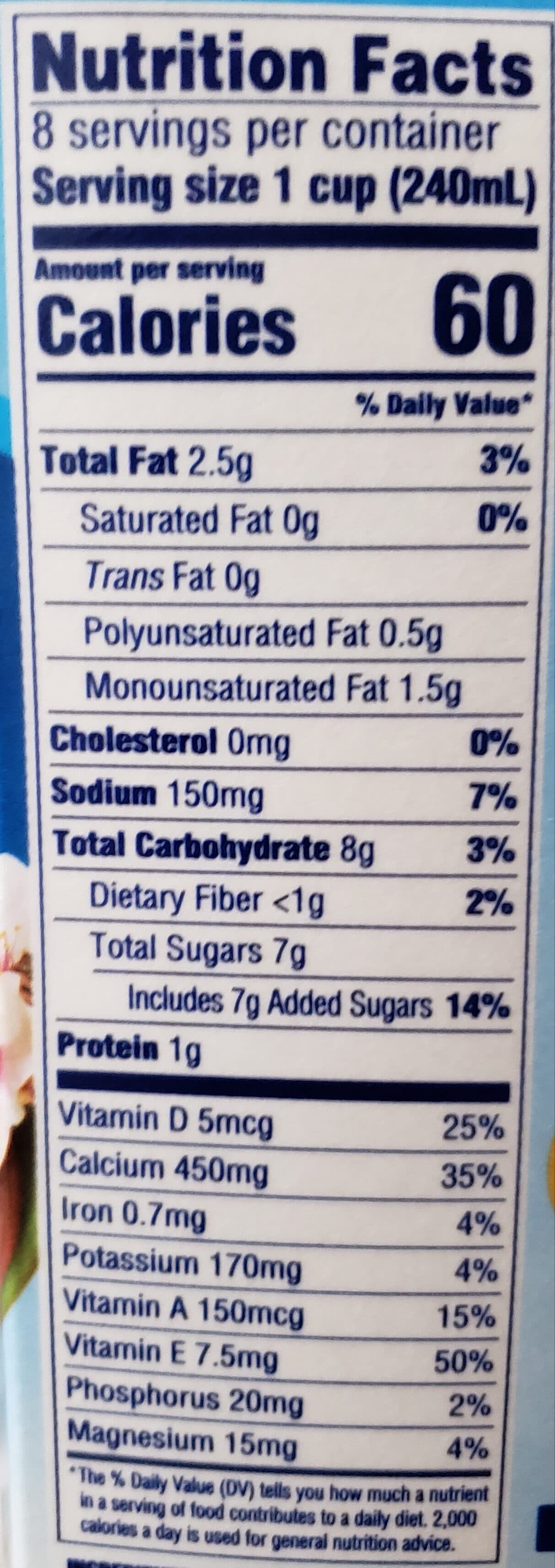 Blue Diamond Almonds almondmilk packshot