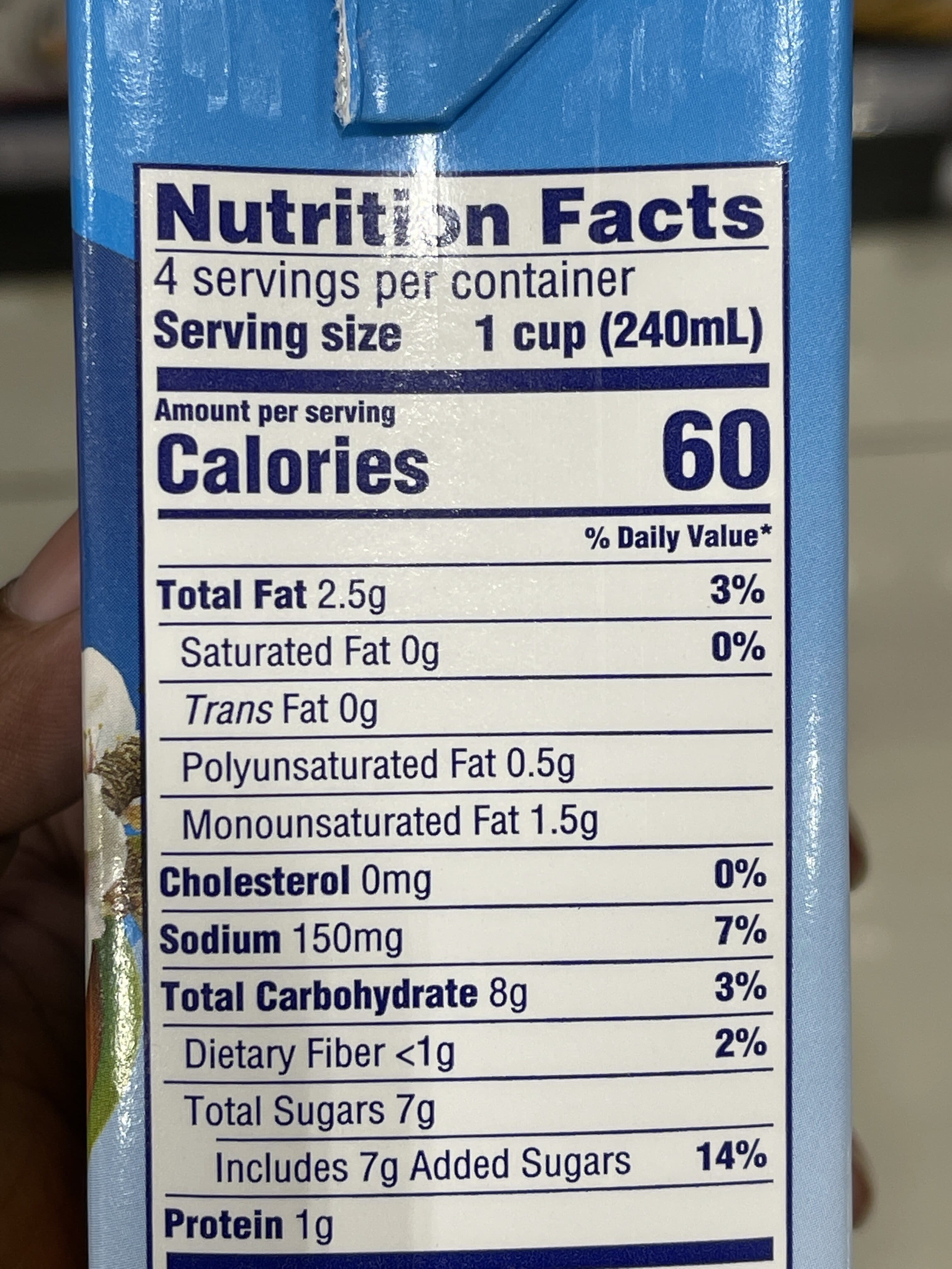 Blue Diamond Almonds Almond Breeze almondmilk Original packshot