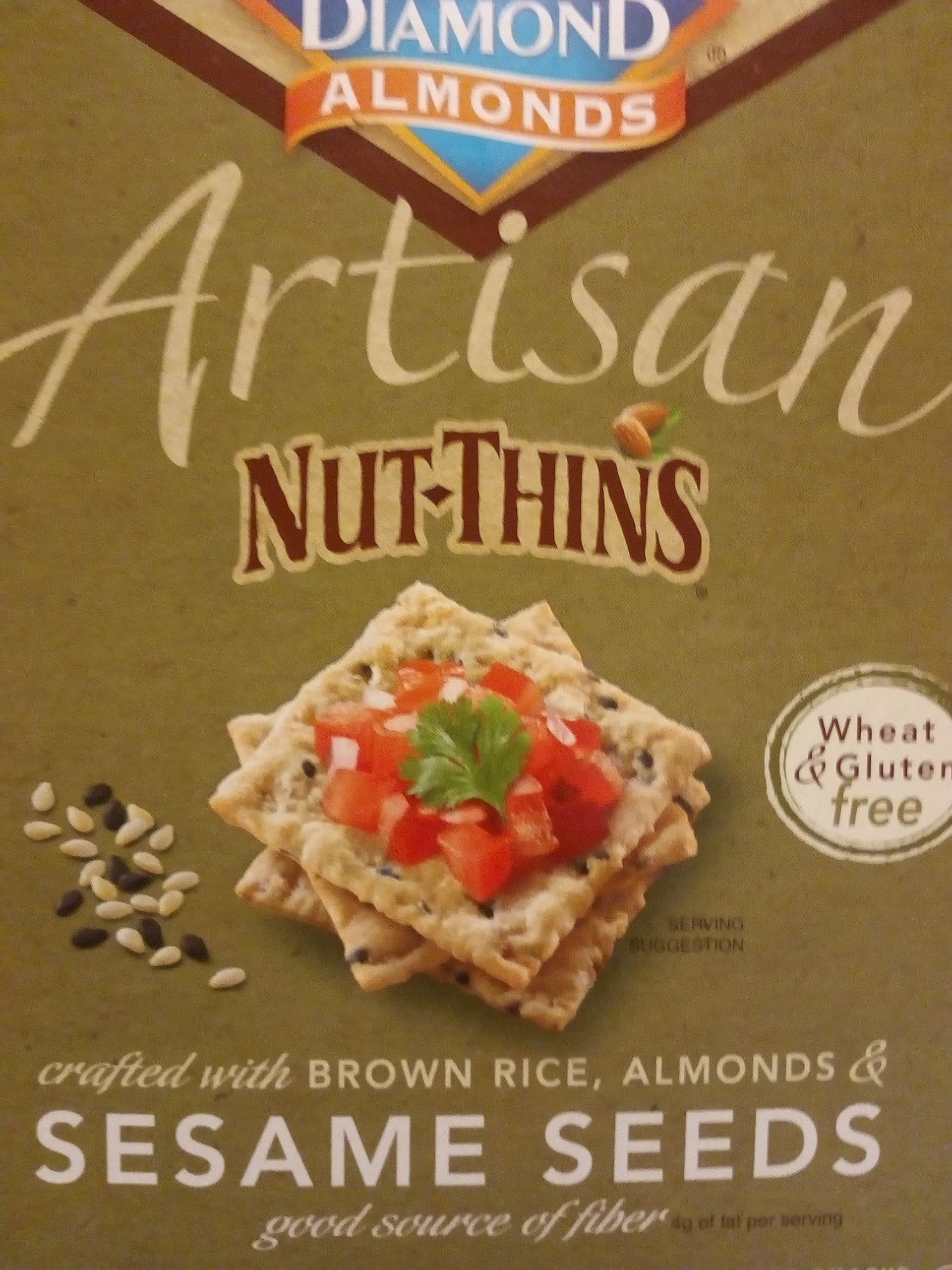 Blue Diamond Almonds Artisan Nut-Thins Sesame Seeds packshot