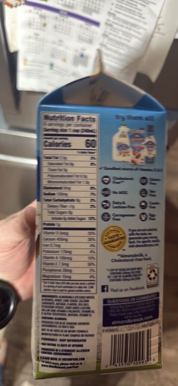 Blue Diamond Almonds almondmilk packshot