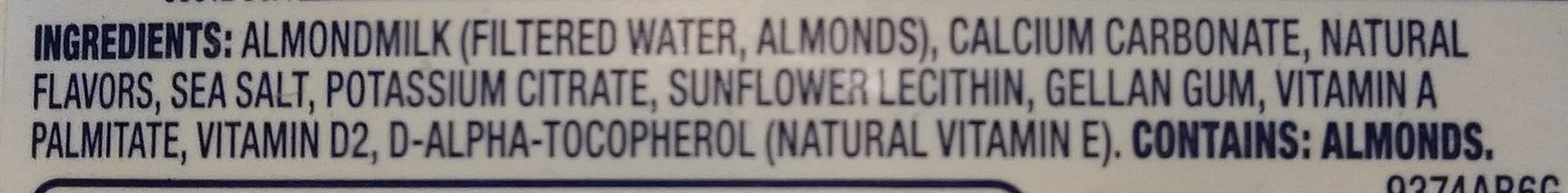 Blue Diamond Almonds Vanilla almondmilk packshot