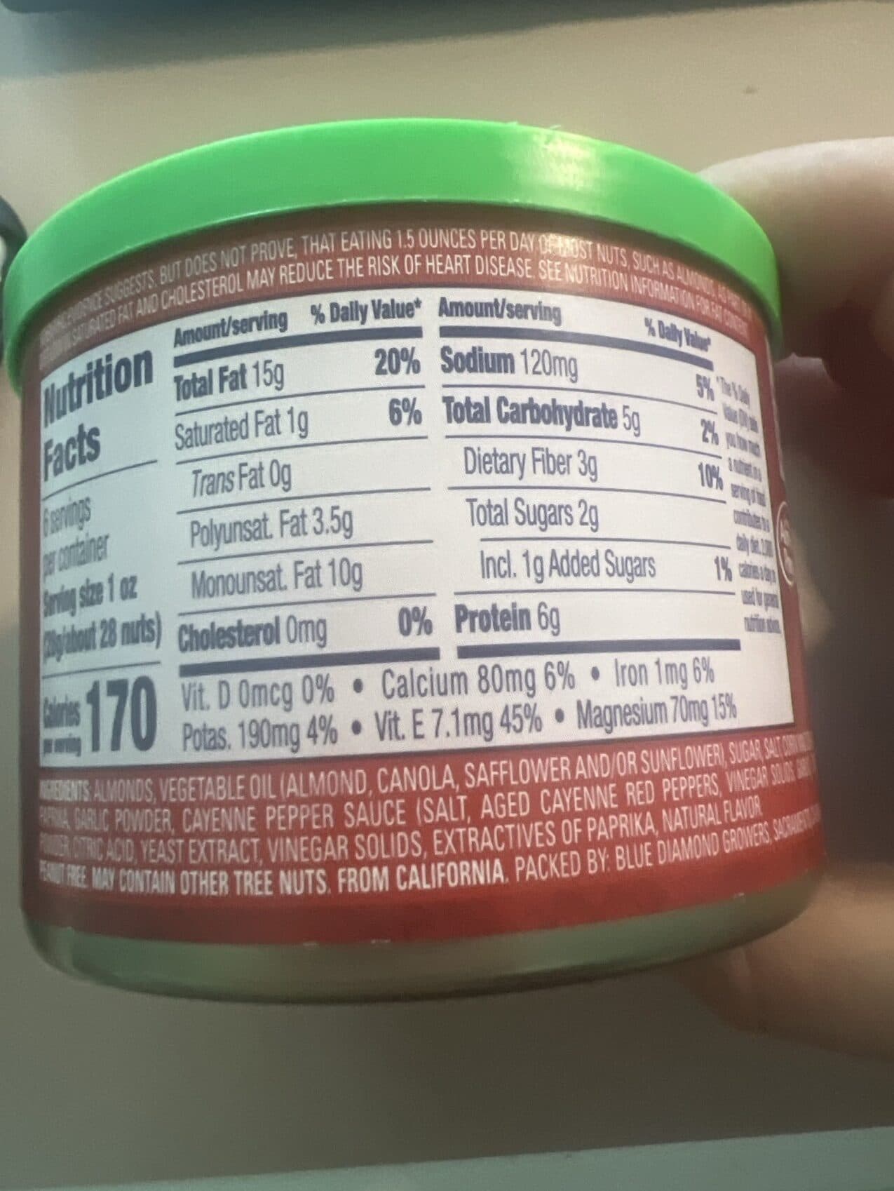 Blue Diamond Growers Almonds packshot
