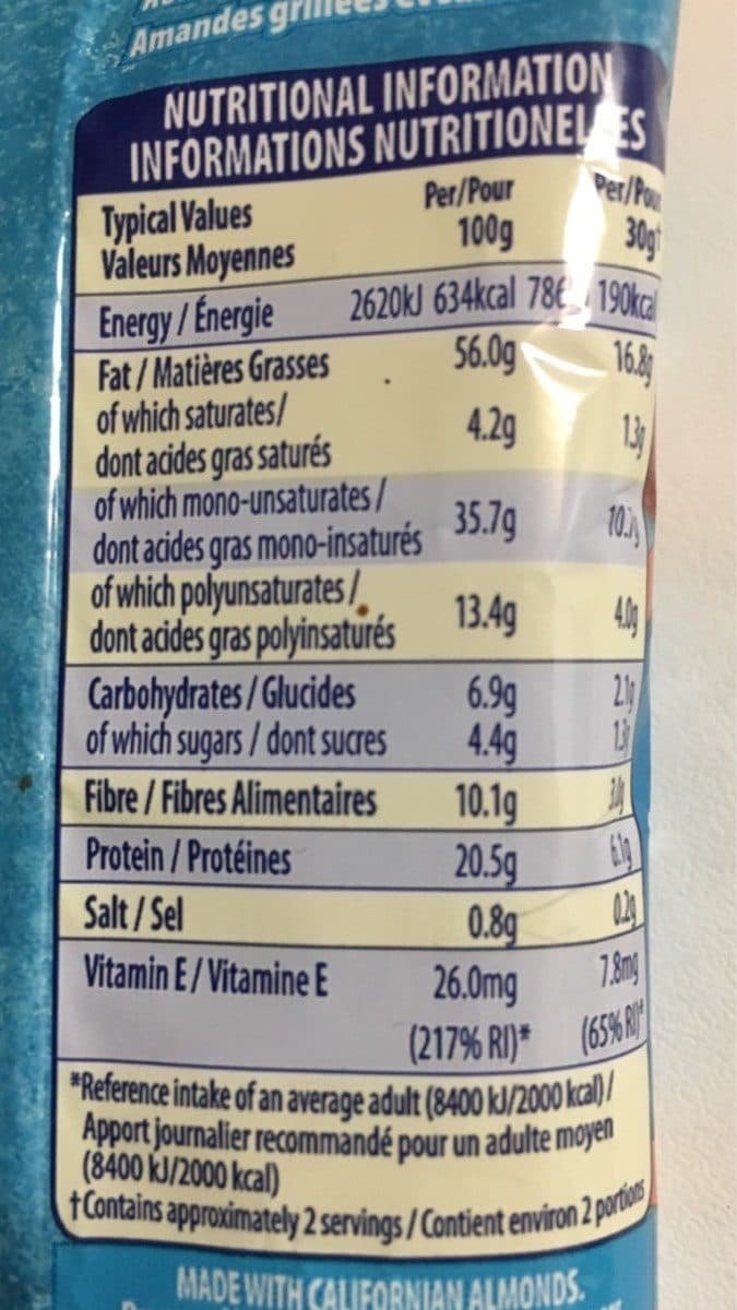 Blue Diamond Blue Diamond Roasted Sea Salt Almonds packshot