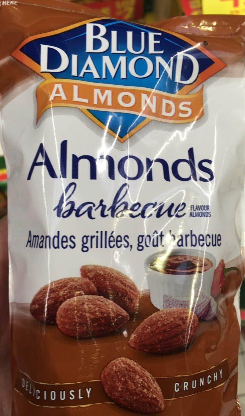 Blue Diamonds Almonds barbecue packshot