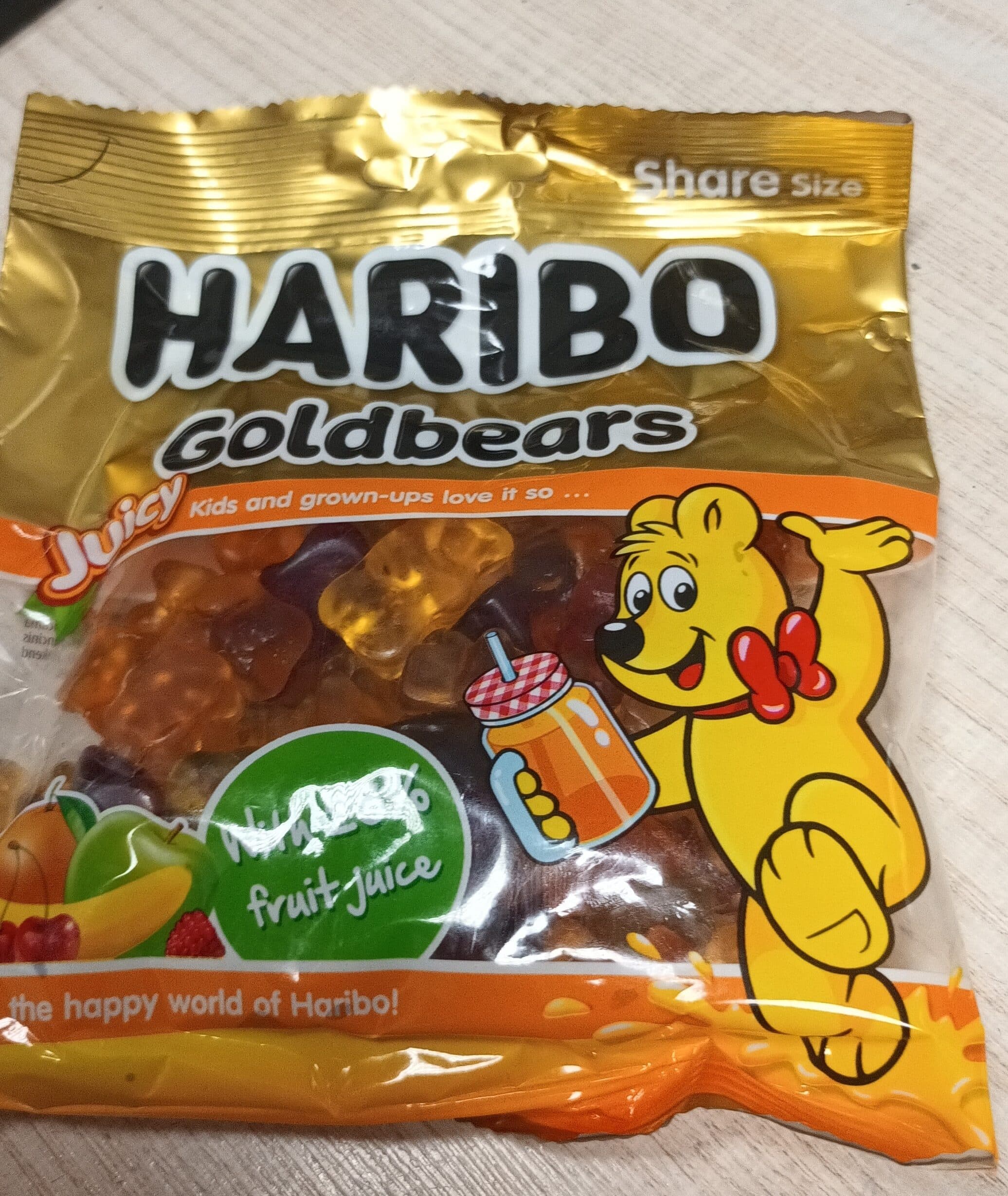 Haribo Juicy Goldbears packshot