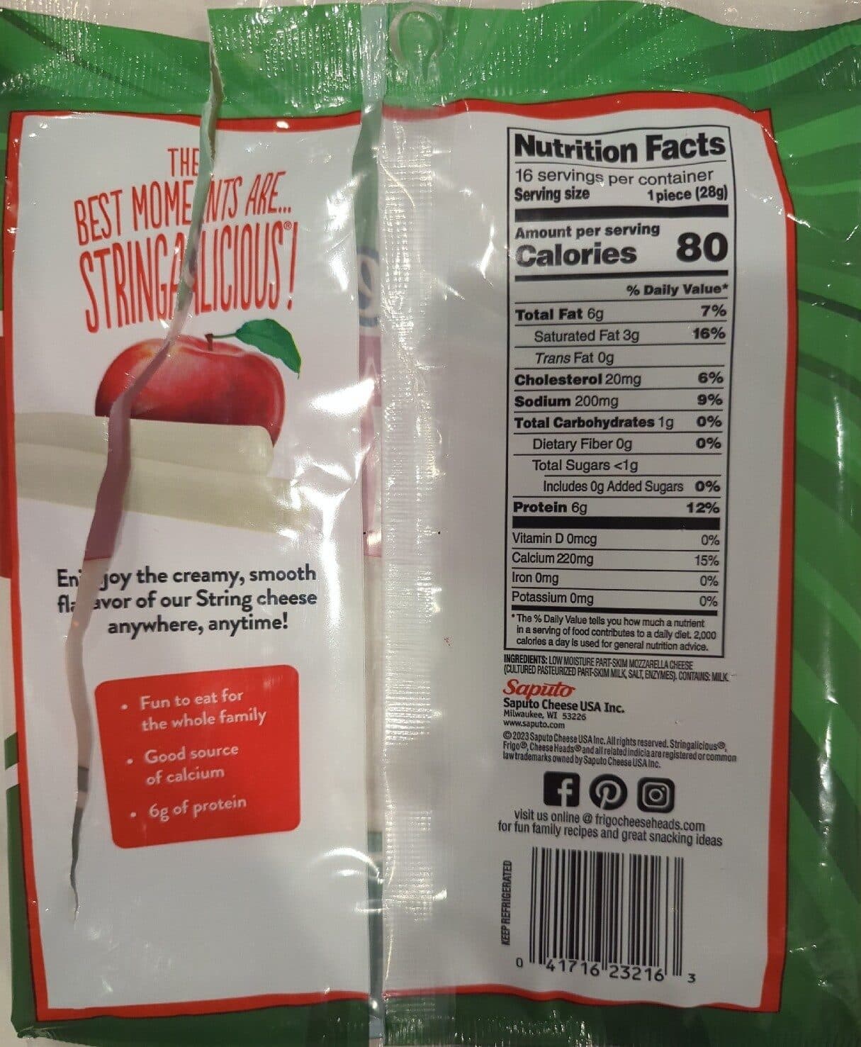 Frigo Cheese Heads Low Moisture Part Skim Mozzarella Cheese packshot