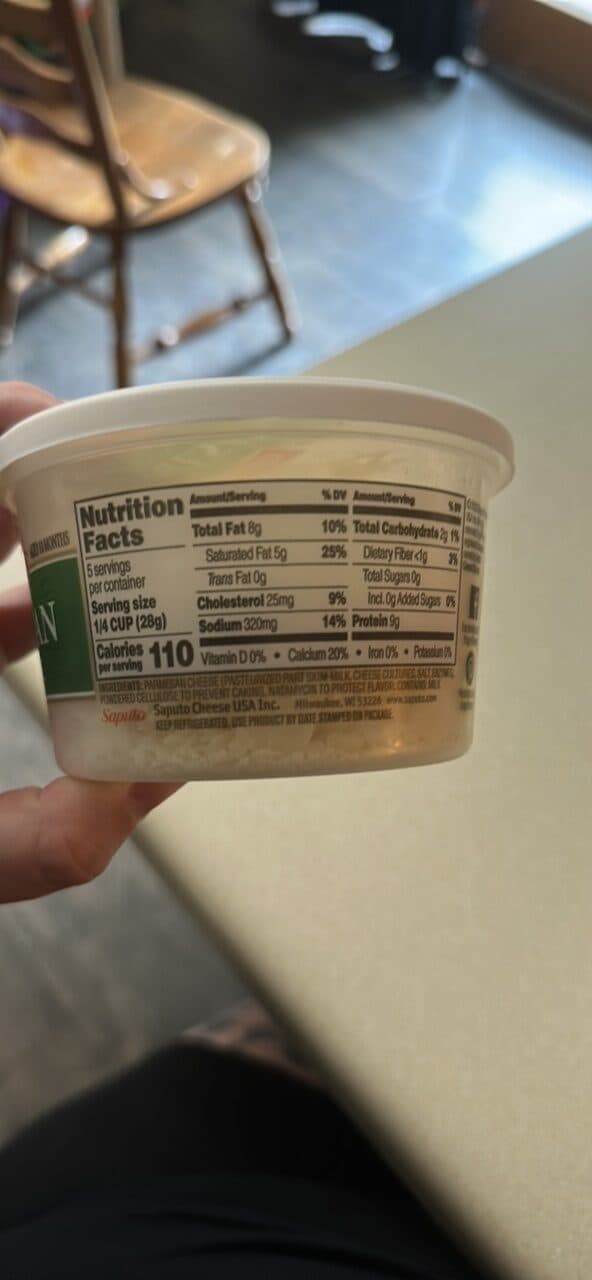Frigo Shaved Parmesan Cheese packshot