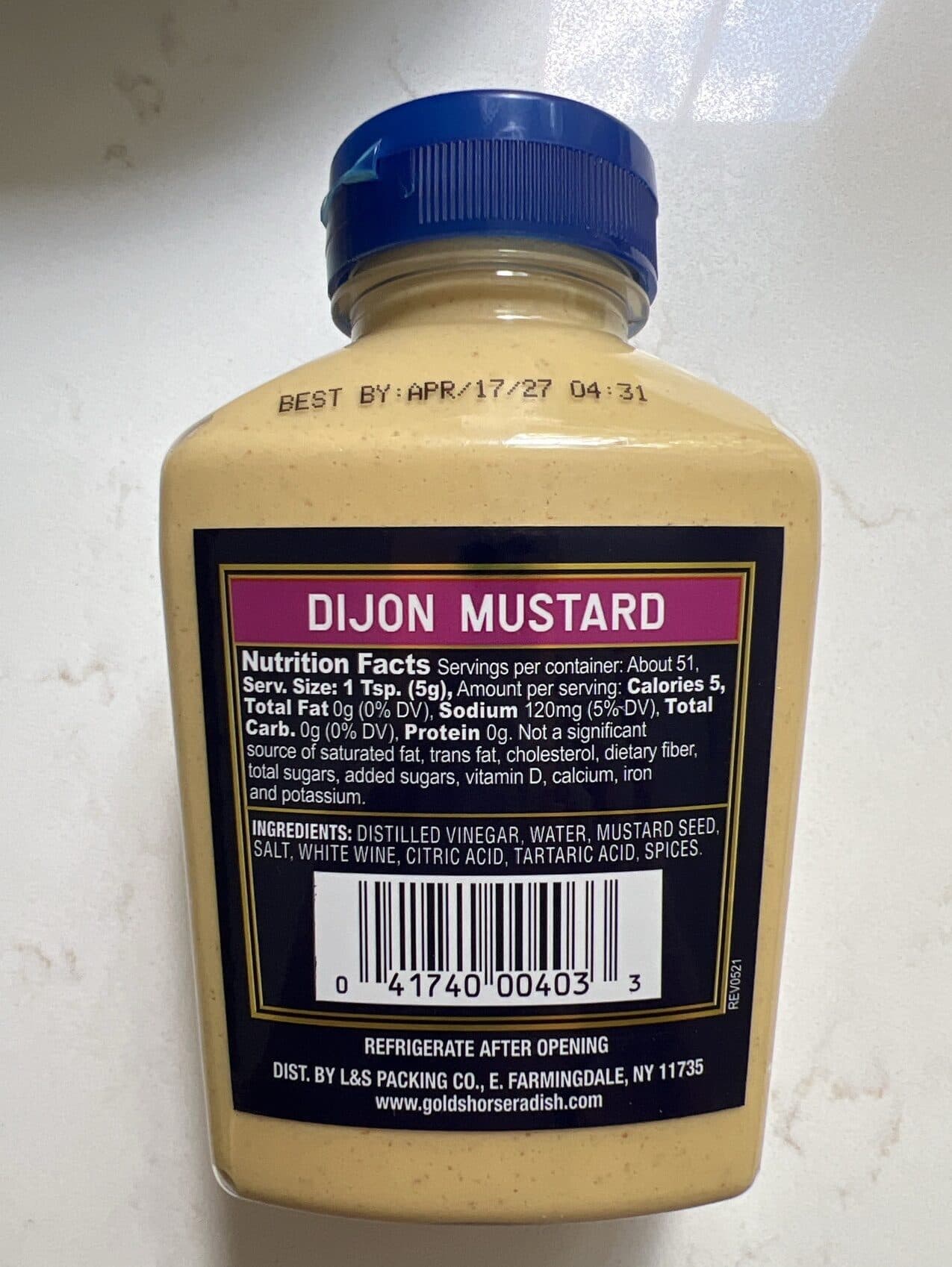 Gold Pure Food Products Co. Inc. Dijon Mustard packshot