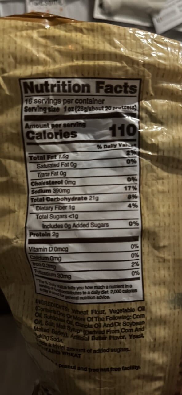 Utz Butter Waffles Pretzels packshot