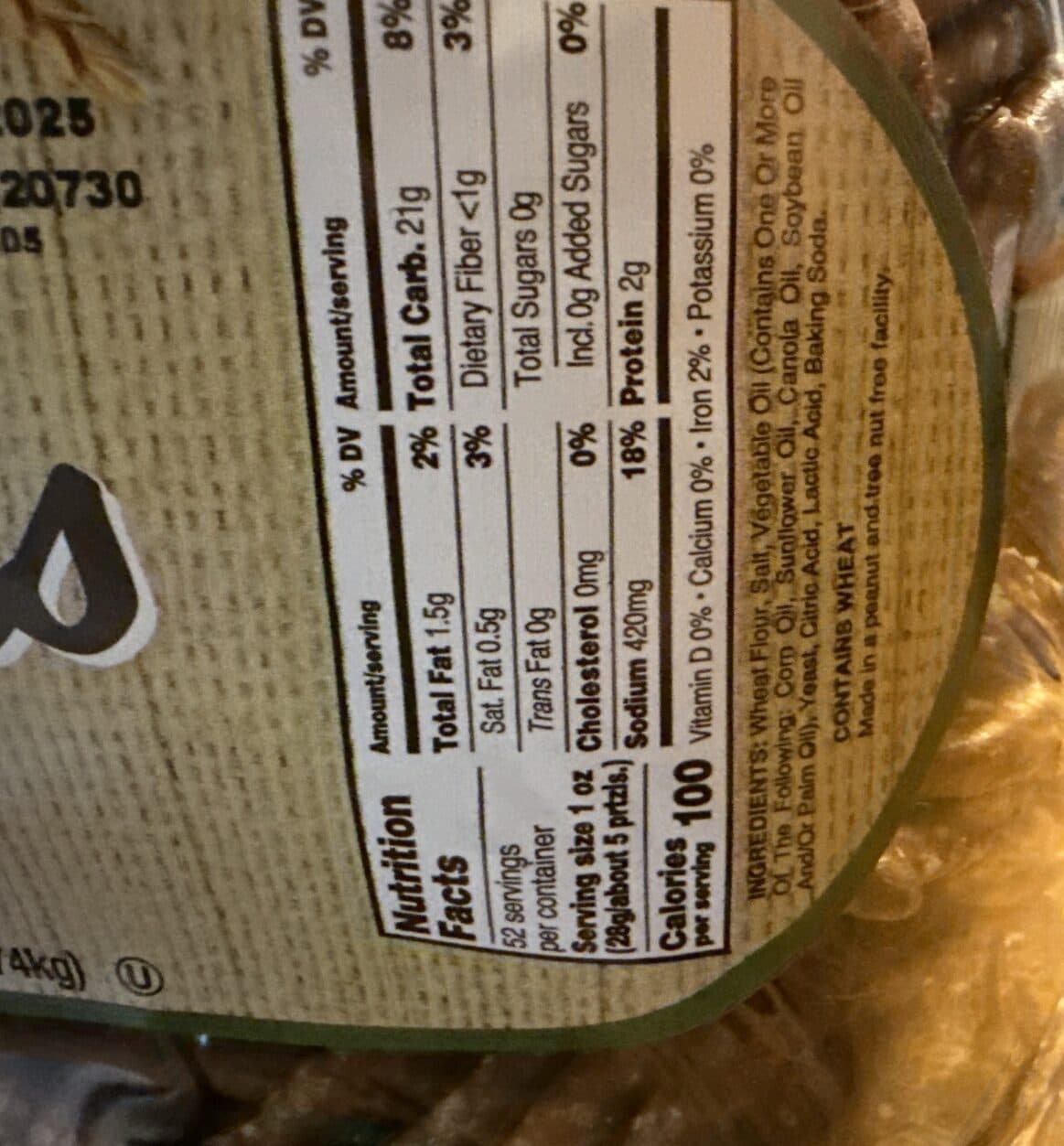 Utz Sourdough Specials Pretzels packshot