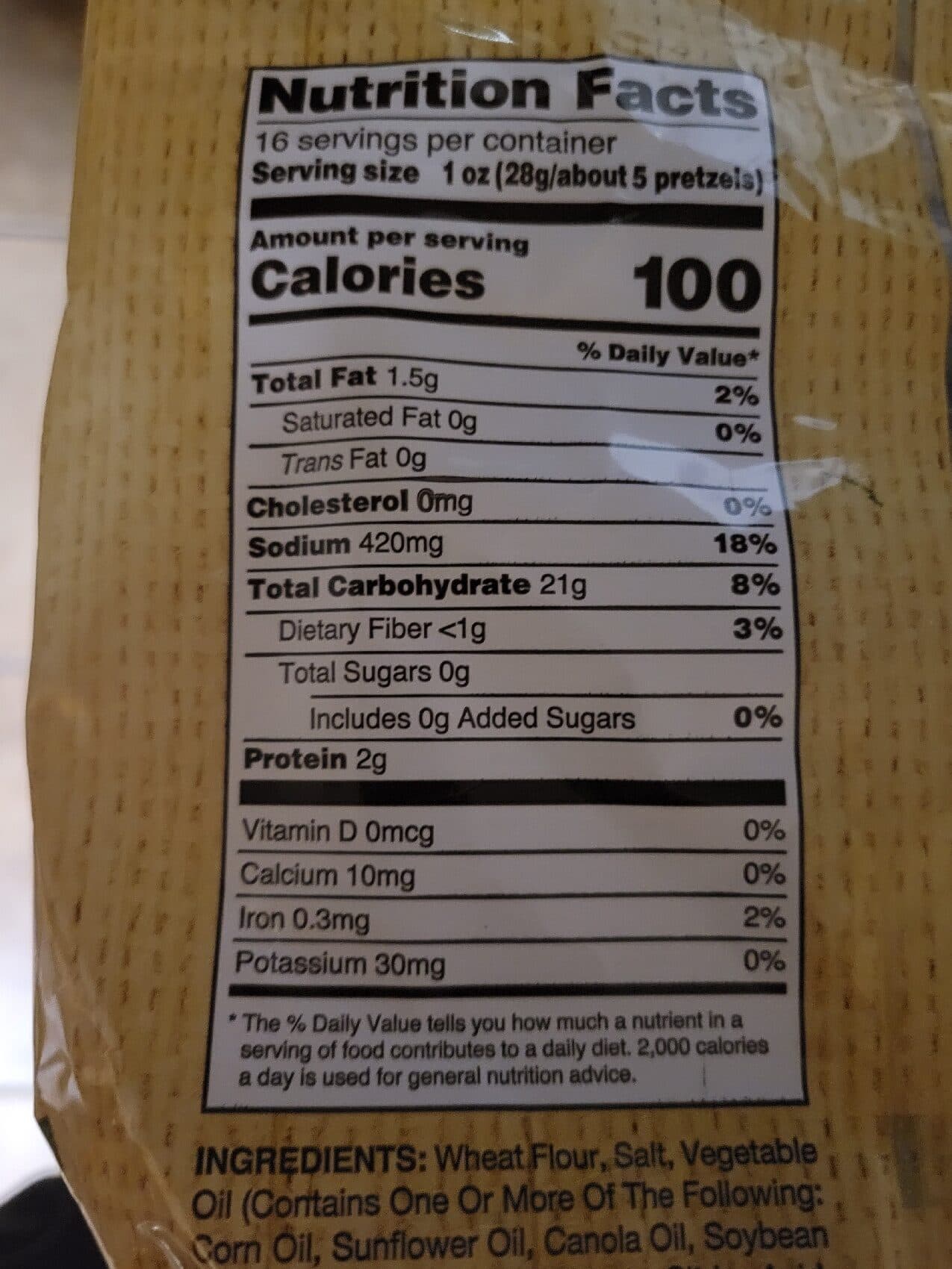 utz Sourdough Specials Original Pretzels packshot