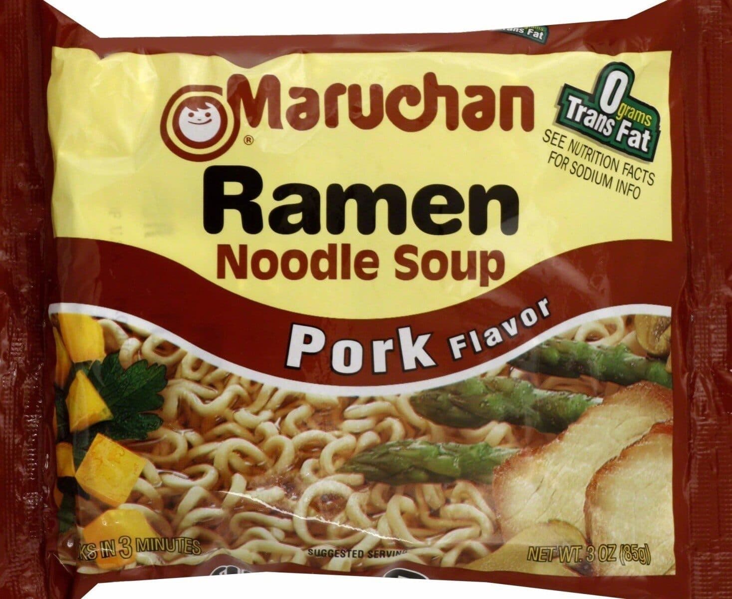 Maruchan Ramen pork flavored noodle soup packshot