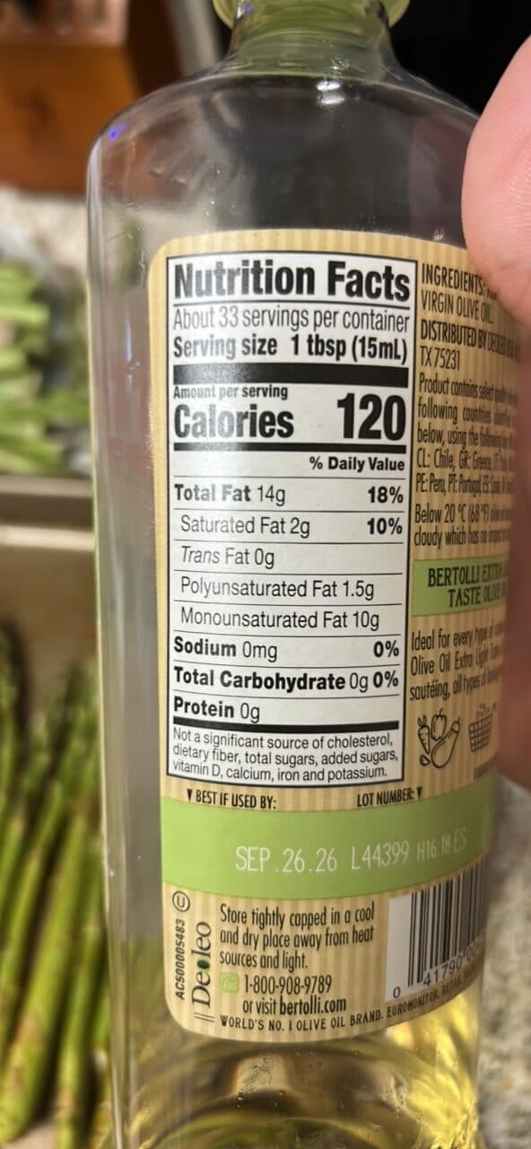 Bertolli Olive Oil packshot