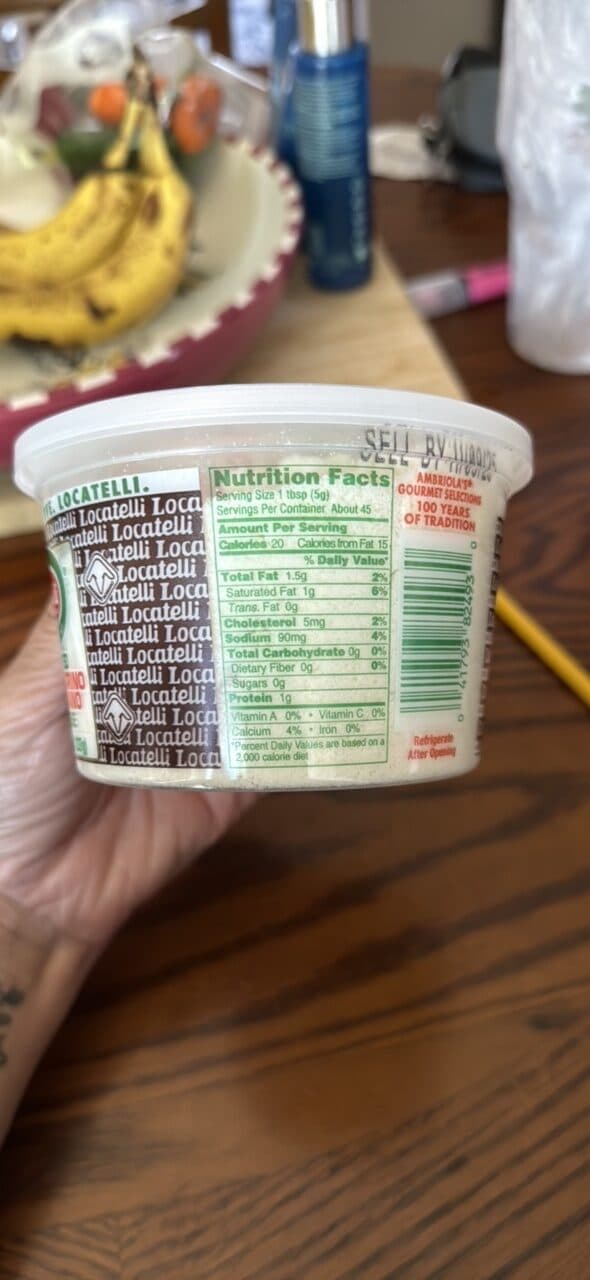 Locatelli Grated Pecorino Romano Cheese packshot