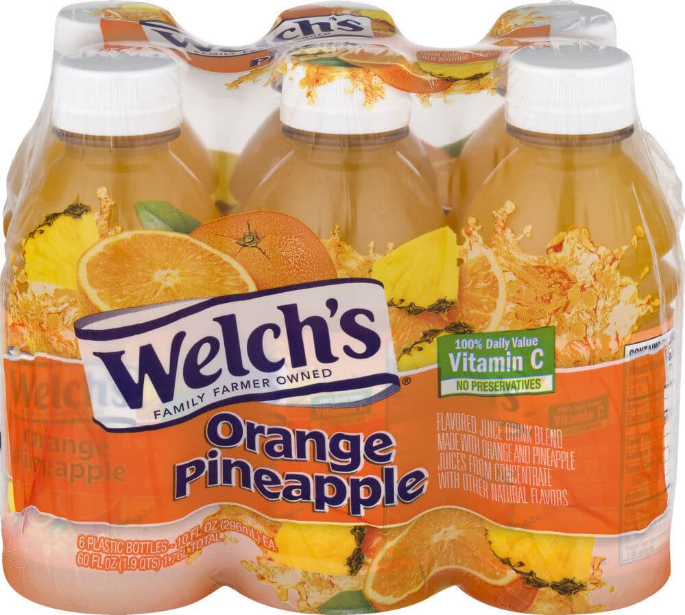Welch's Orange pineapple juice packshot