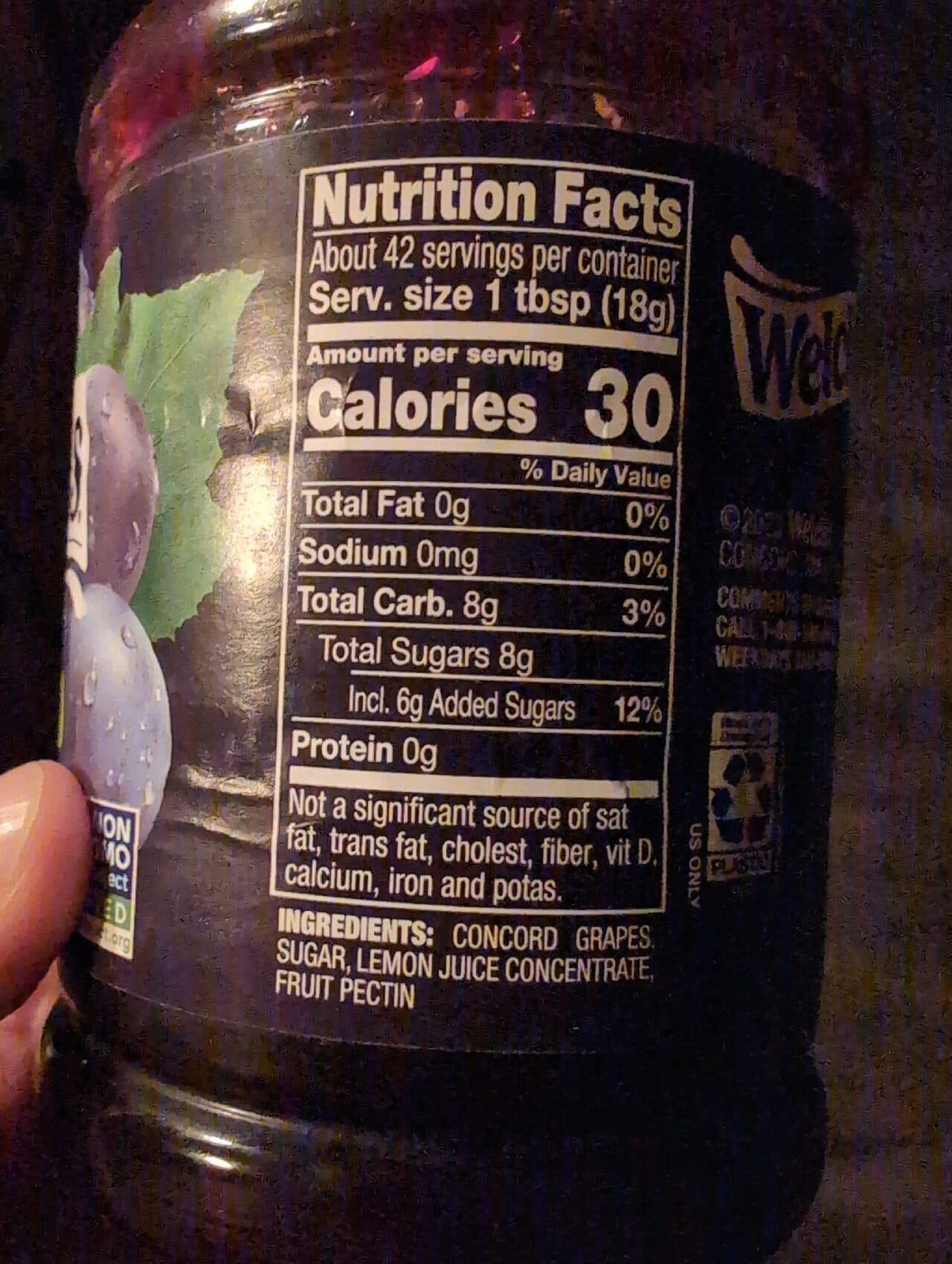 Welch's Natural Concord Grape Spread packshot