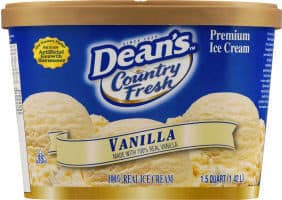 Dean's Premium Ice Cream packshot