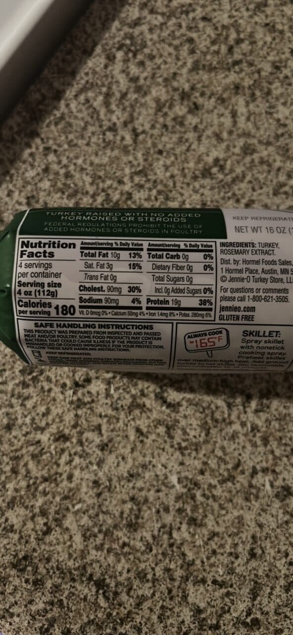 Jennie-O fresh ground turkey packshot