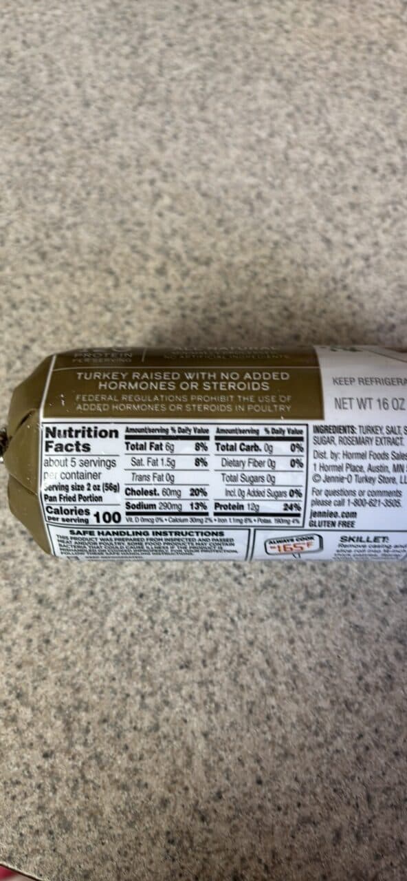 Jennie-O Regular Seasoned Fresh Turkey Sausage packshot