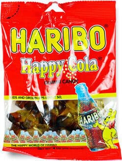 Haribo Happy Cola Gummy Candy packshot