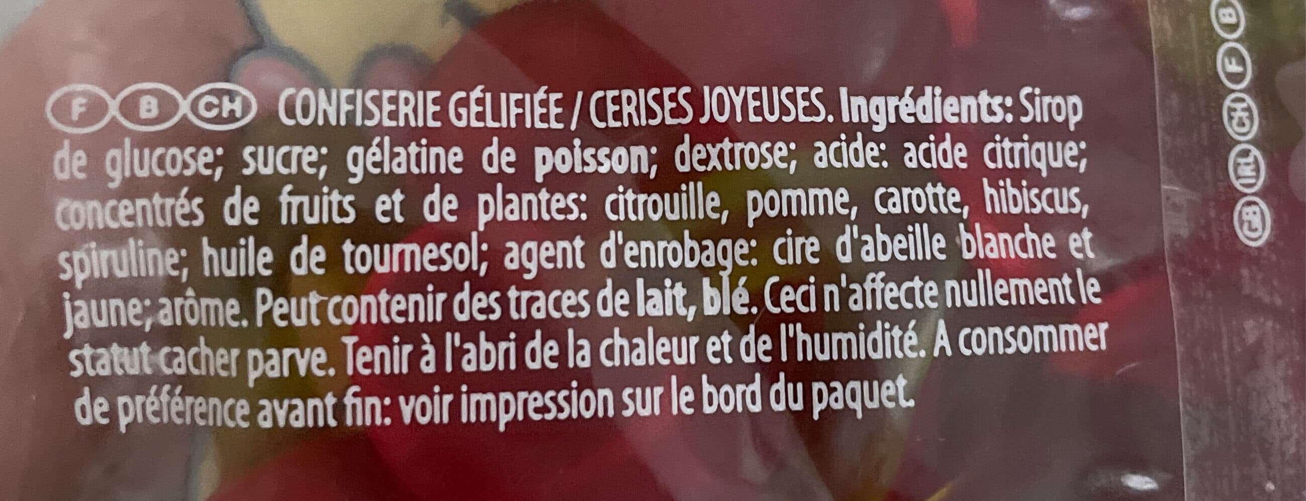 Haribo Twin cherries gummi candy packshot