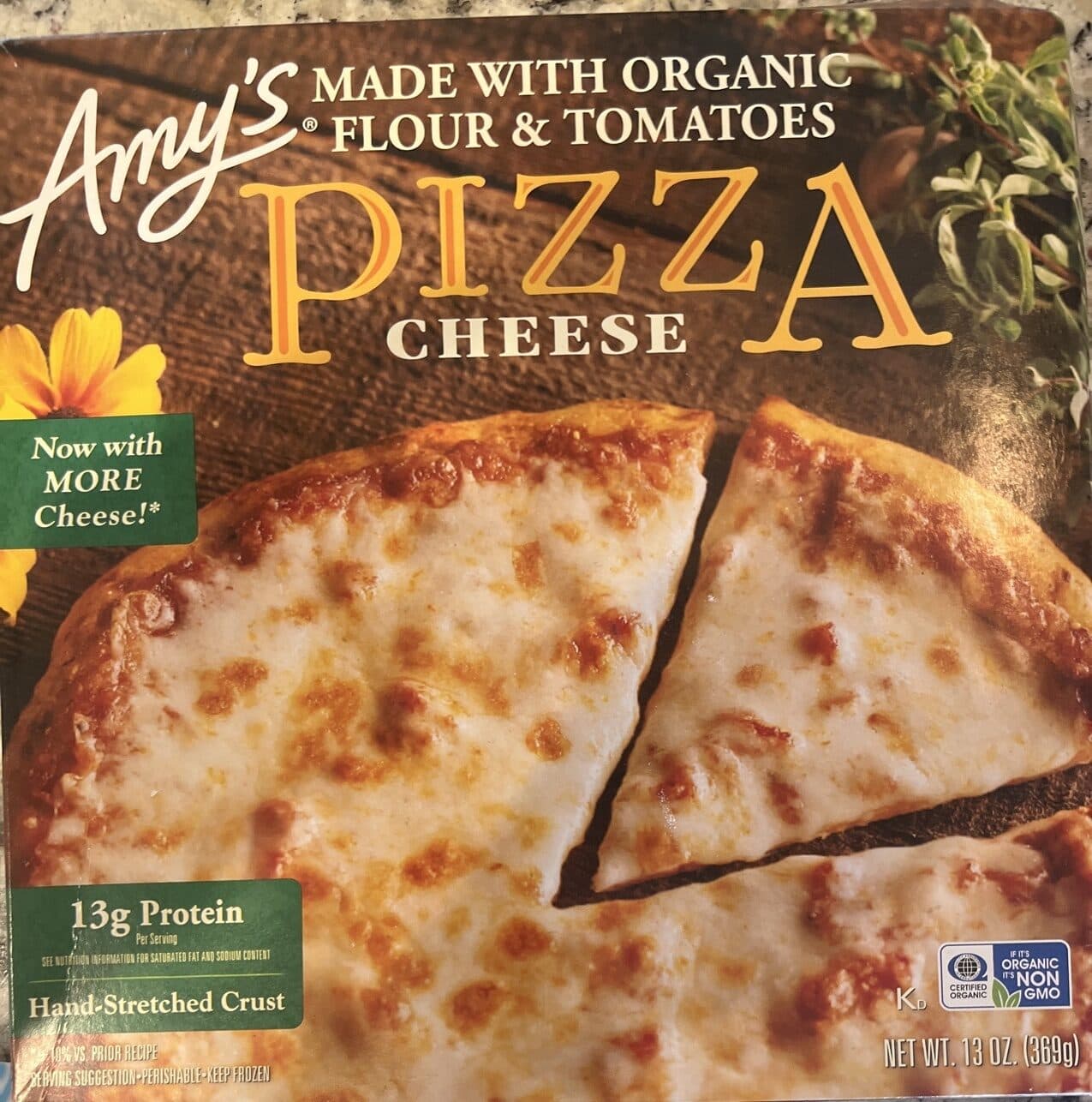 Amy's Pizza Cheese packshot
