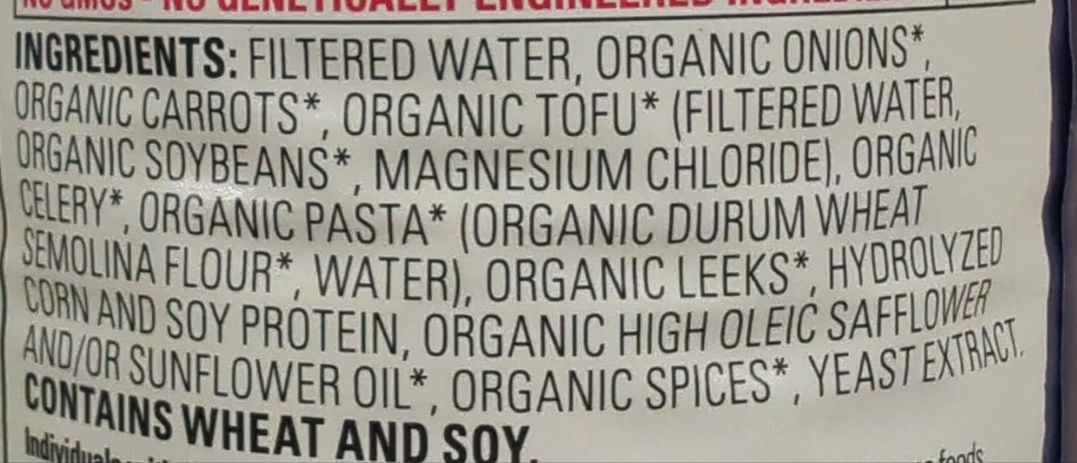 Amy's NO CHICKEN NOODLE packshot