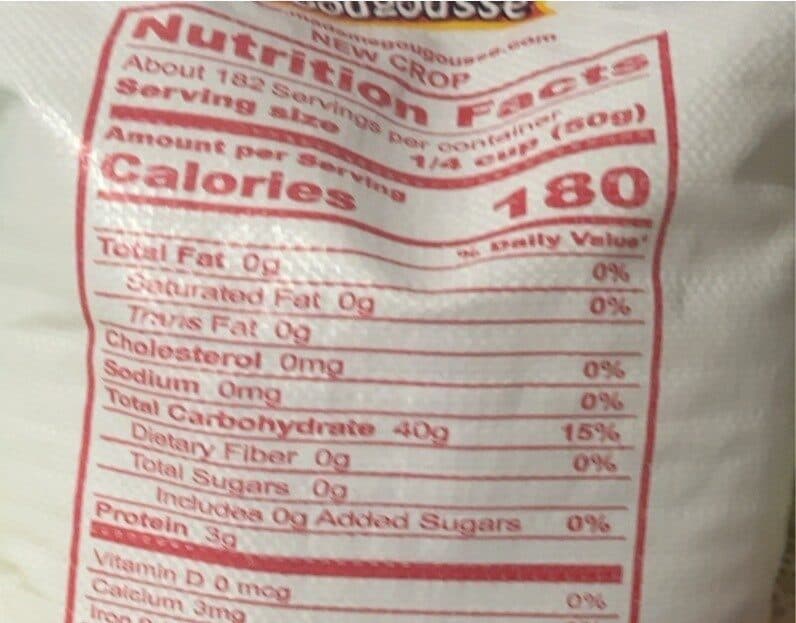 Madame Gougousse Enriched Extra Long Grain Jasmine Rice packshot