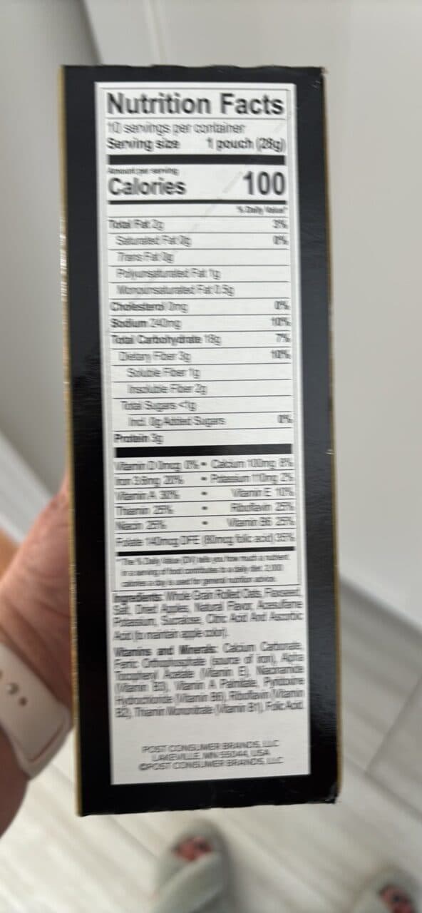 Better Oats 100 Calorie Quick Cooking Oatmeal Apples & Cinnamon packshot