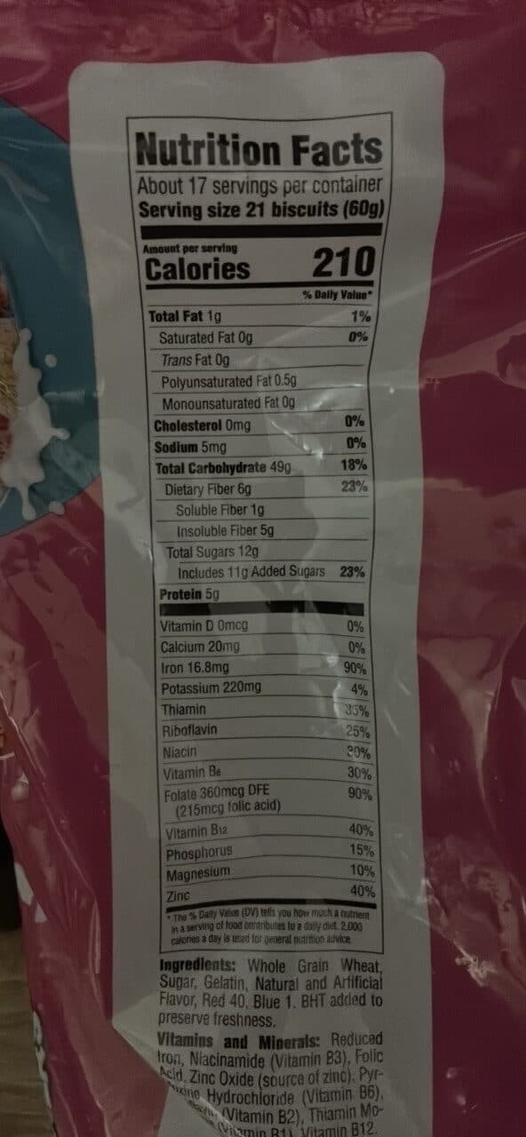 Malt O Meal Mini Spooners Strawberry Cream Cereal packshot