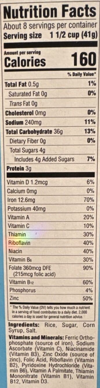 Malt O Meal Crispy rice cereal packshot